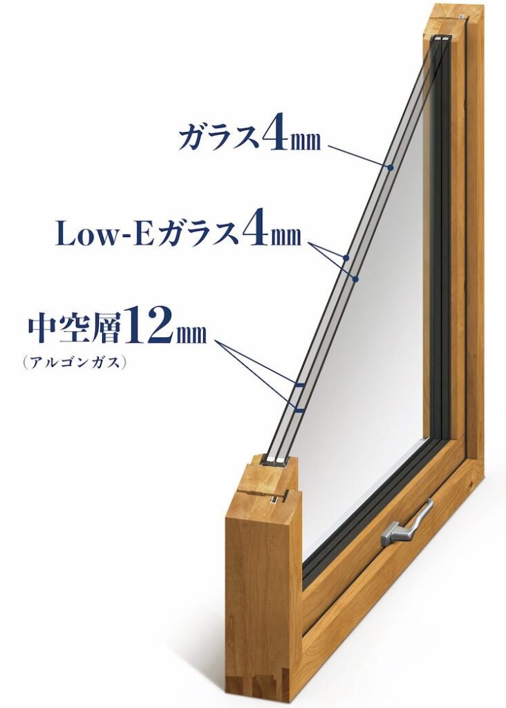 スウェーデンハウスの木製サッシ