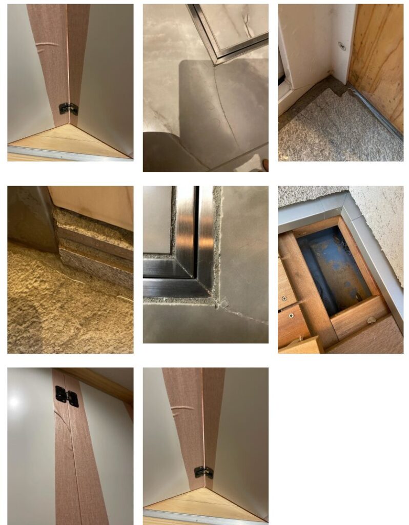 施工不良の写真