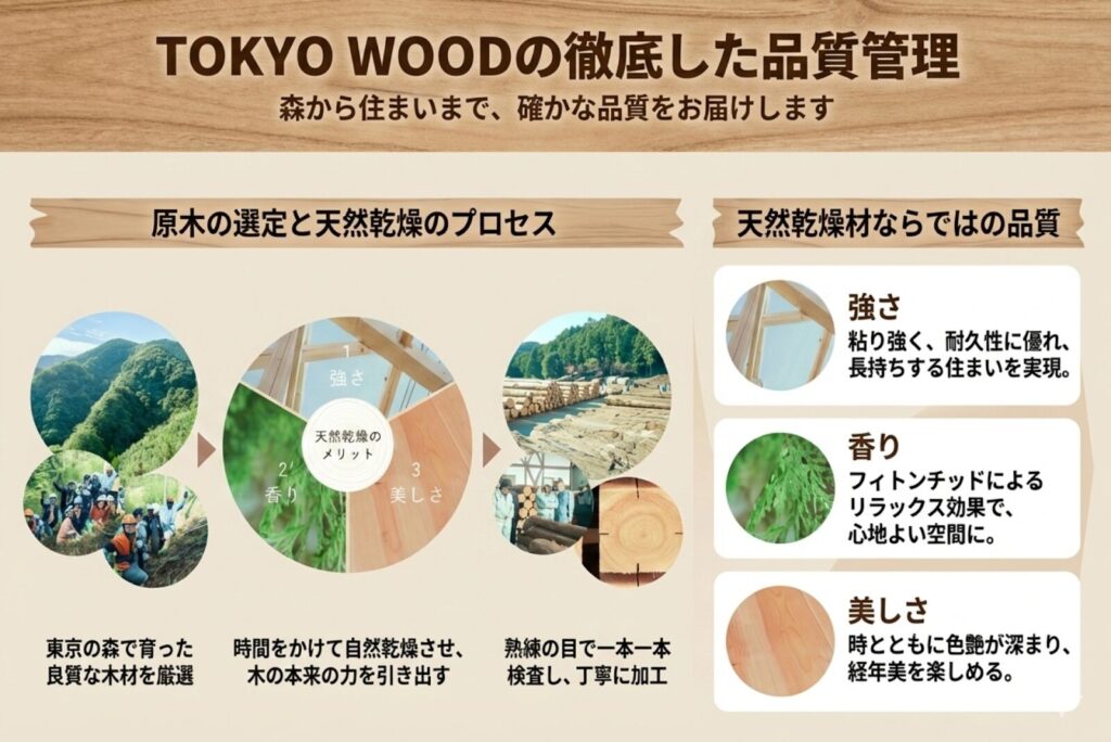 1：「TOKYO WOOD」の品質管理