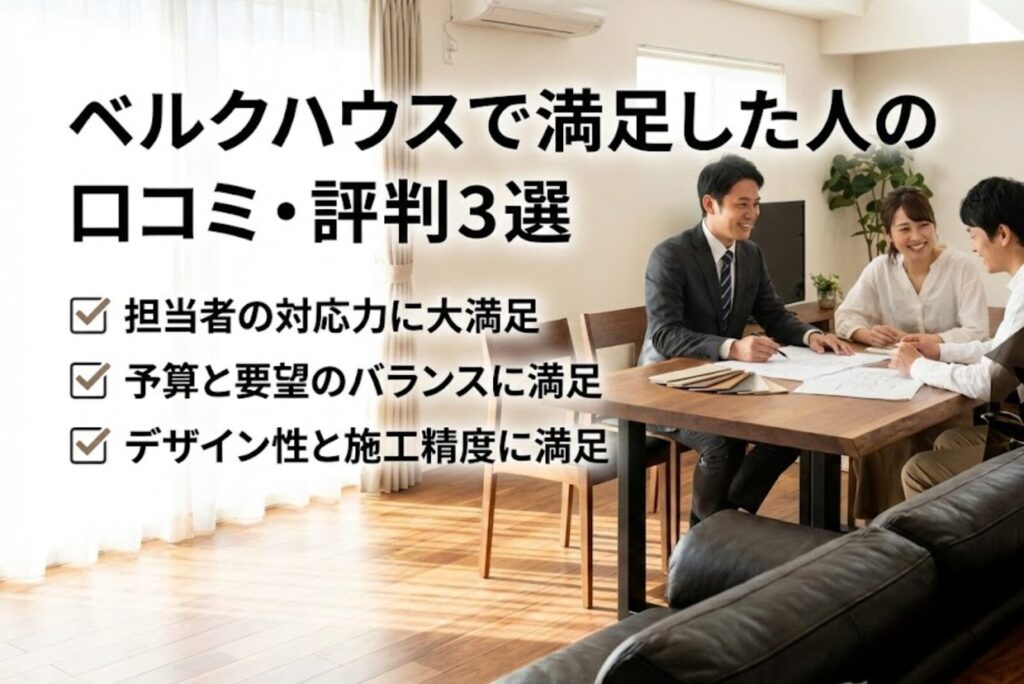 ベルクハウスで満足した人の口コミ・評判3選