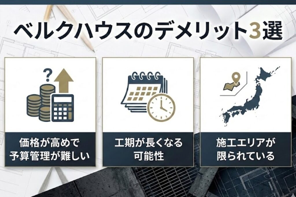 ベルクハウスのデメリット3選
