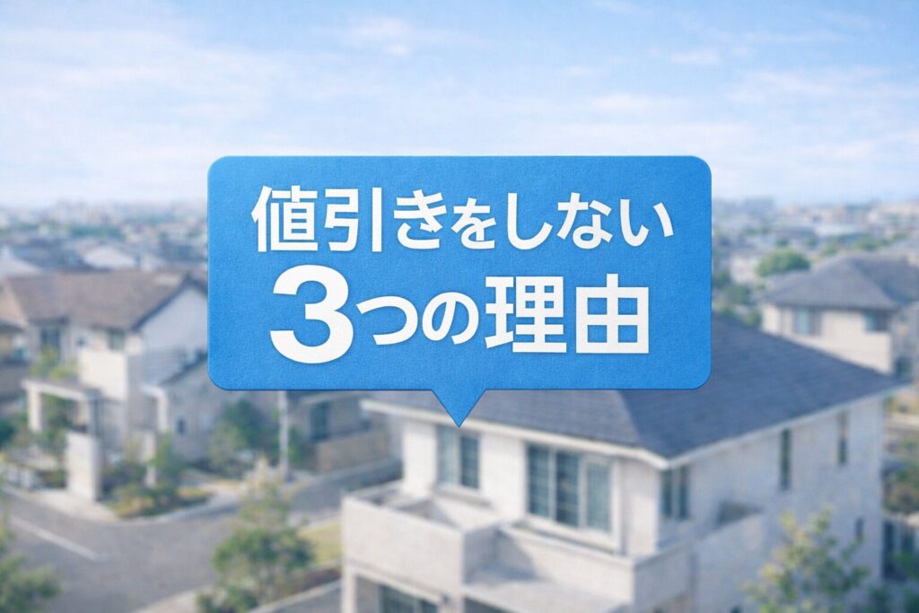 一条工務店が値引きをしない3つの理由