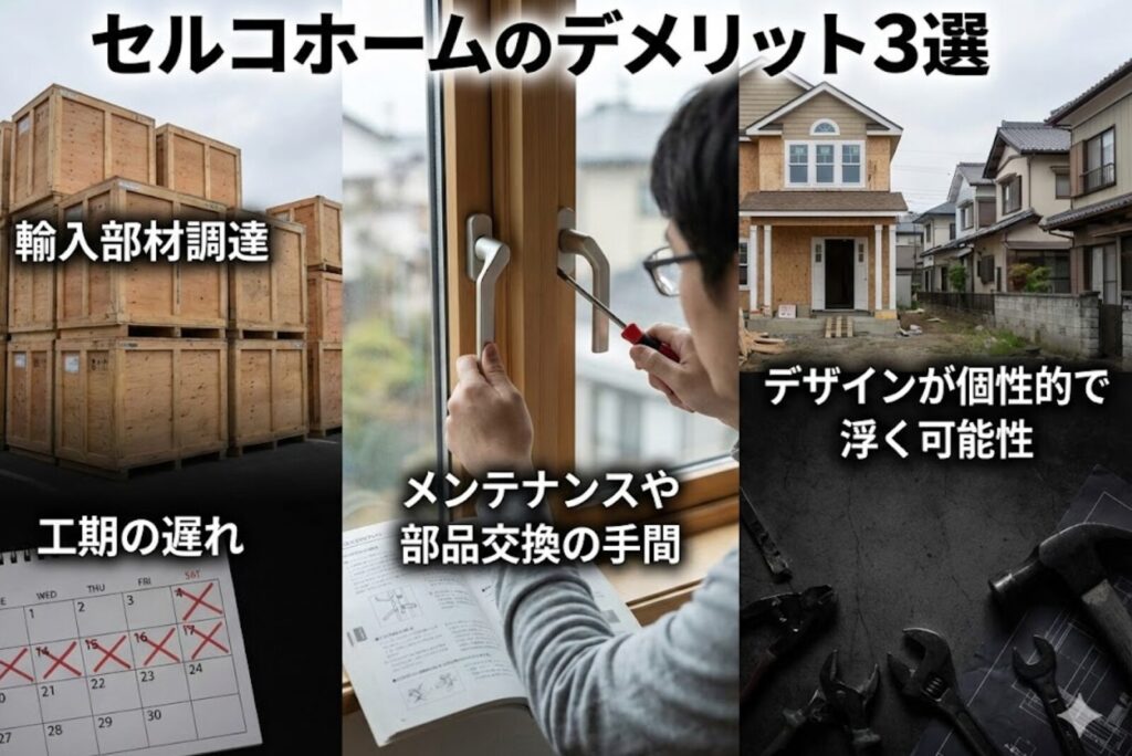 輸入住宅だからこそ注意すべきセルコホームのデメリット3選