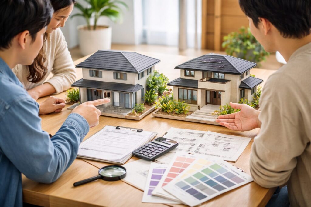 H2:初期費用なら「アイ工務店」、総コストなら「一条工務店」が安くなりやすい